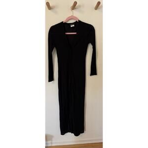 VTG Morgan De Toi Y2K Black Sheer Duster Sz 1 Small SATC Cardigan